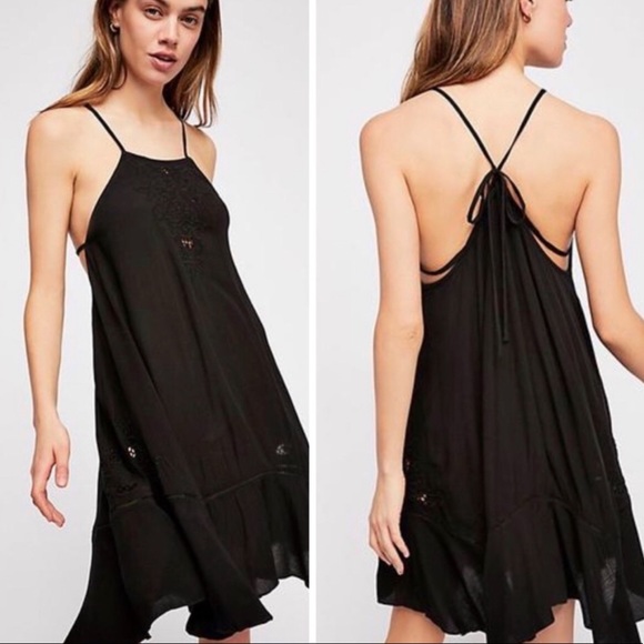 Free People Dresses & Skirts - Free People | Heat Wave Tunic Tie Black Dress S